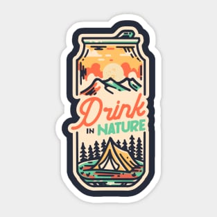 Drink in Nature Sticker